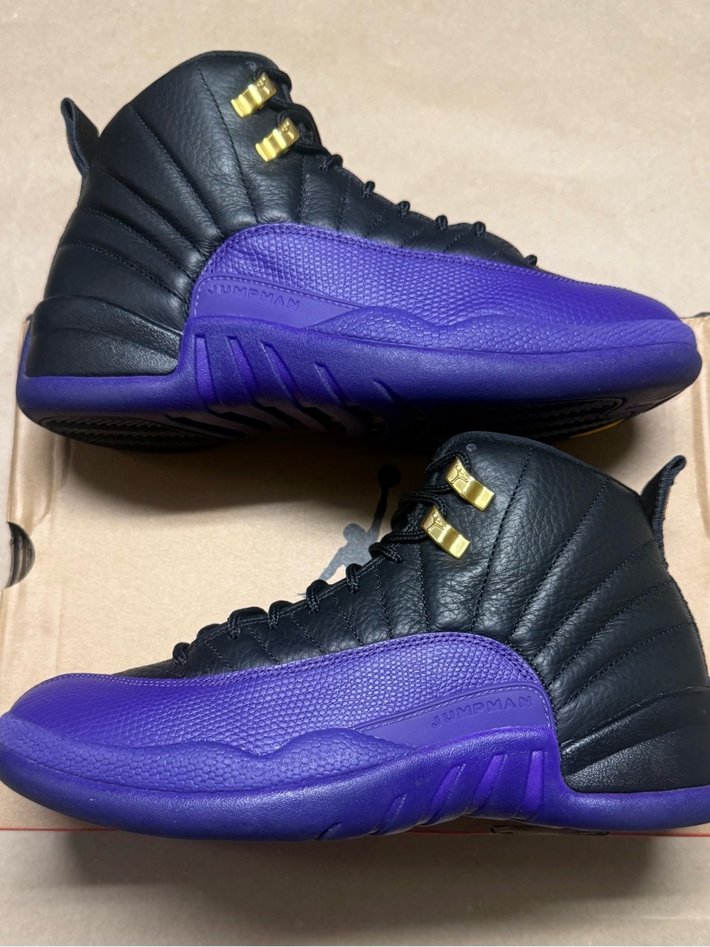 Nike Air Jordan 12 Retro Field Purple Mens size 8 Basketball Shoes Rare!